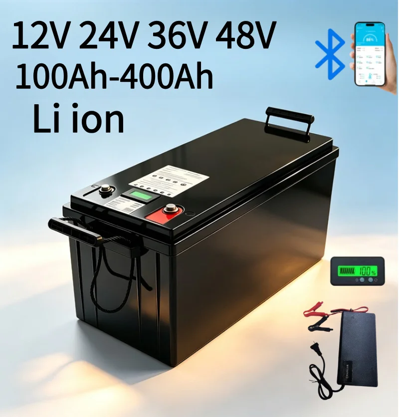 Lifepo4 12V 100Ah Bms Bluetooth - Bluetooth BMS Li-ion/LiFePO4 Battery Pack 12V