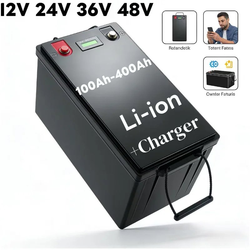 Lifepo4 12V 100Ah Bms Bluetooth - Bluetooth BMS Lithium Battery | 12V-48V