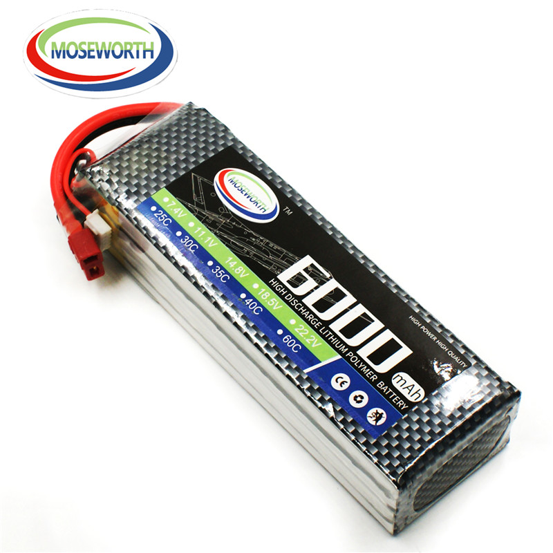 4S Lipo Battery 14.8V 6000Mah - 4S 14.8V 6000mAh RC Toy Lipo