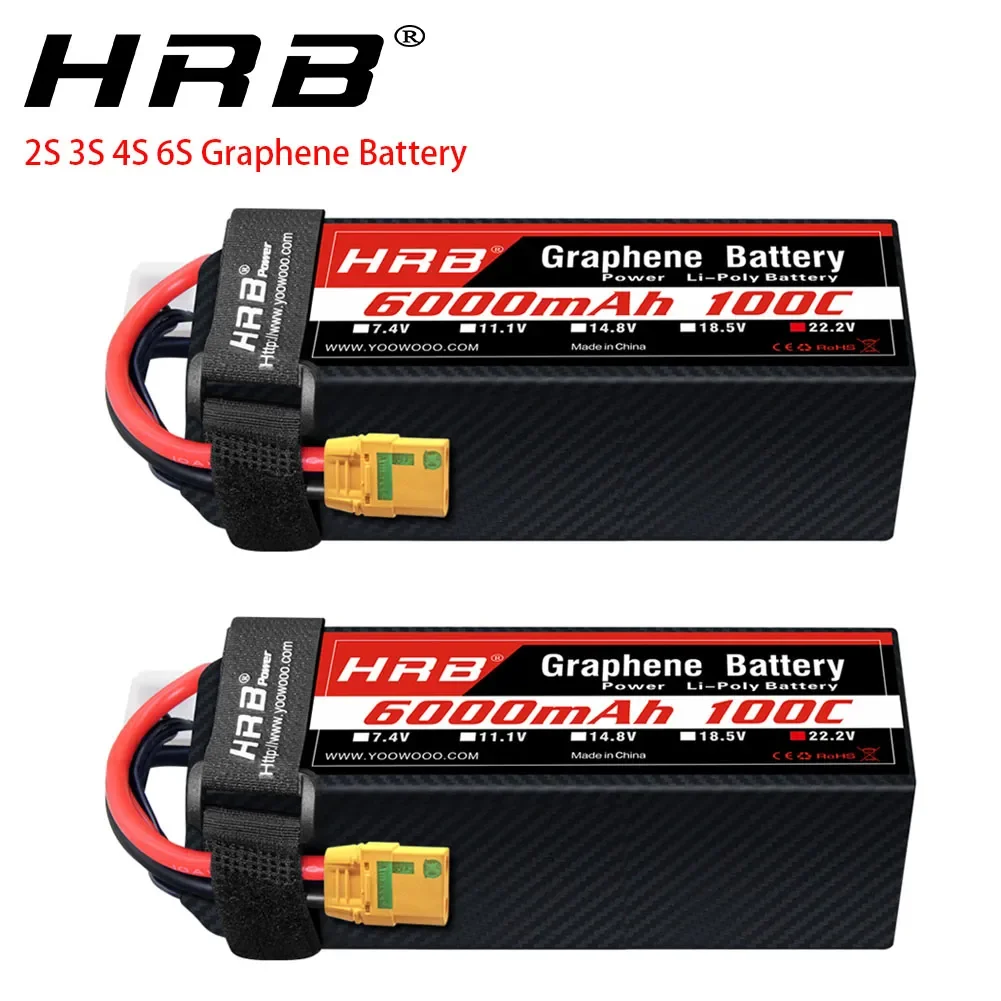 6S Lipo Battery 22.2V 5000Mah - 2PC Graphene Battery 2S 3S 4S