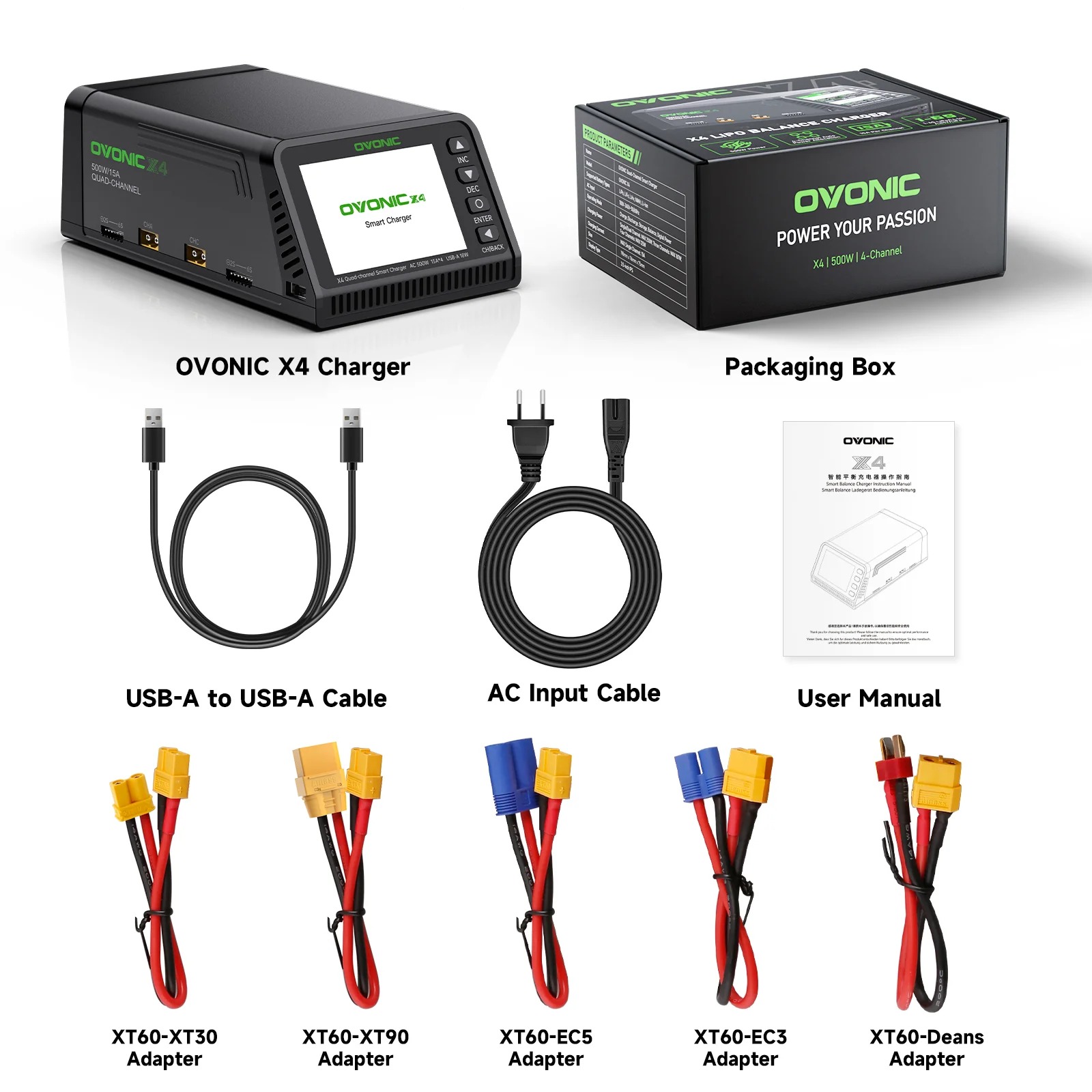 Toolkitrc M6Dac Smart Charger - Ovonic X4 AC500W 4 Channel Smart