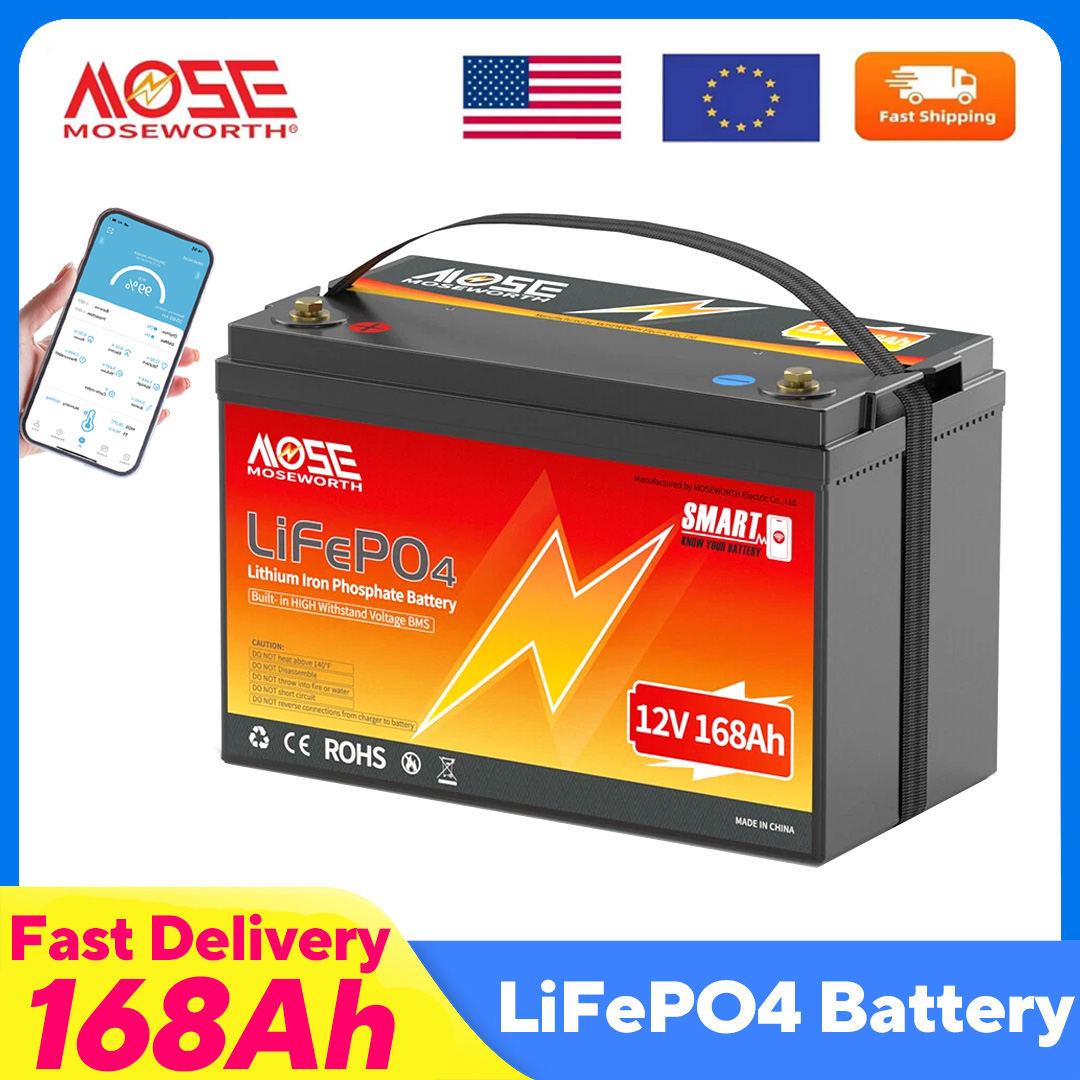 Lifepo4 12V 100Ah Bms Bluetooth - 12V 168Ah Bluetooth LiFePO4 Battery Rechargeabel