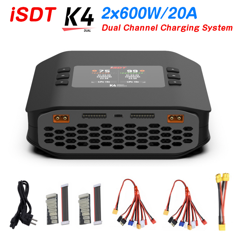 ISDT K4 1~8S Lithium Battery S - Isdt K4 Dual Lipo Charger ulasan dan harga