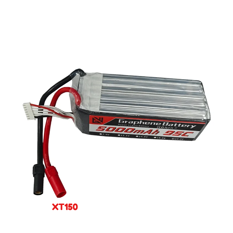 95C High-Capacity 6S 5000mAh L - 6S Lipo Battery 22.2V 5000Mah ulasan dan harga