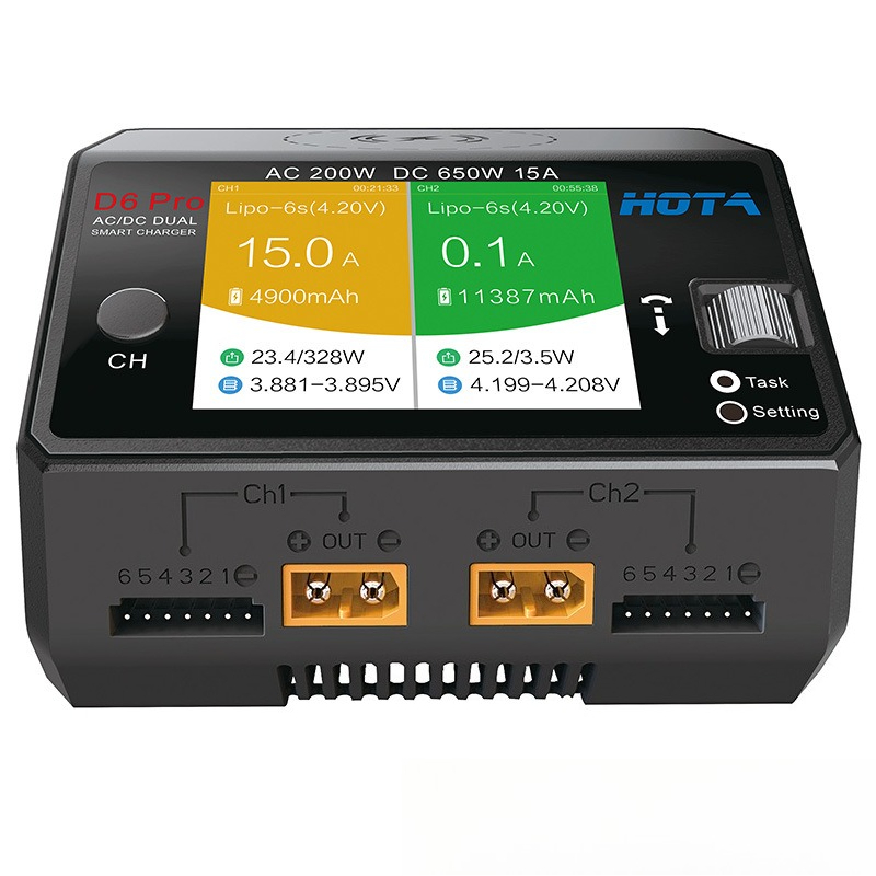 HOTA D6 Pro 650W 200W Dual Pow - Hota D6 Pro Dual Lipo Charger ulasan dan harga