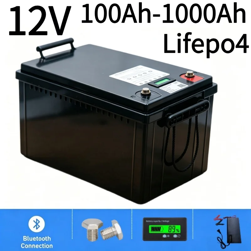 12V LiFePO4 Battery 100Ah-1000 - Lifepo4 12V 100Ah Bms Bluetooth ulasan dan harga