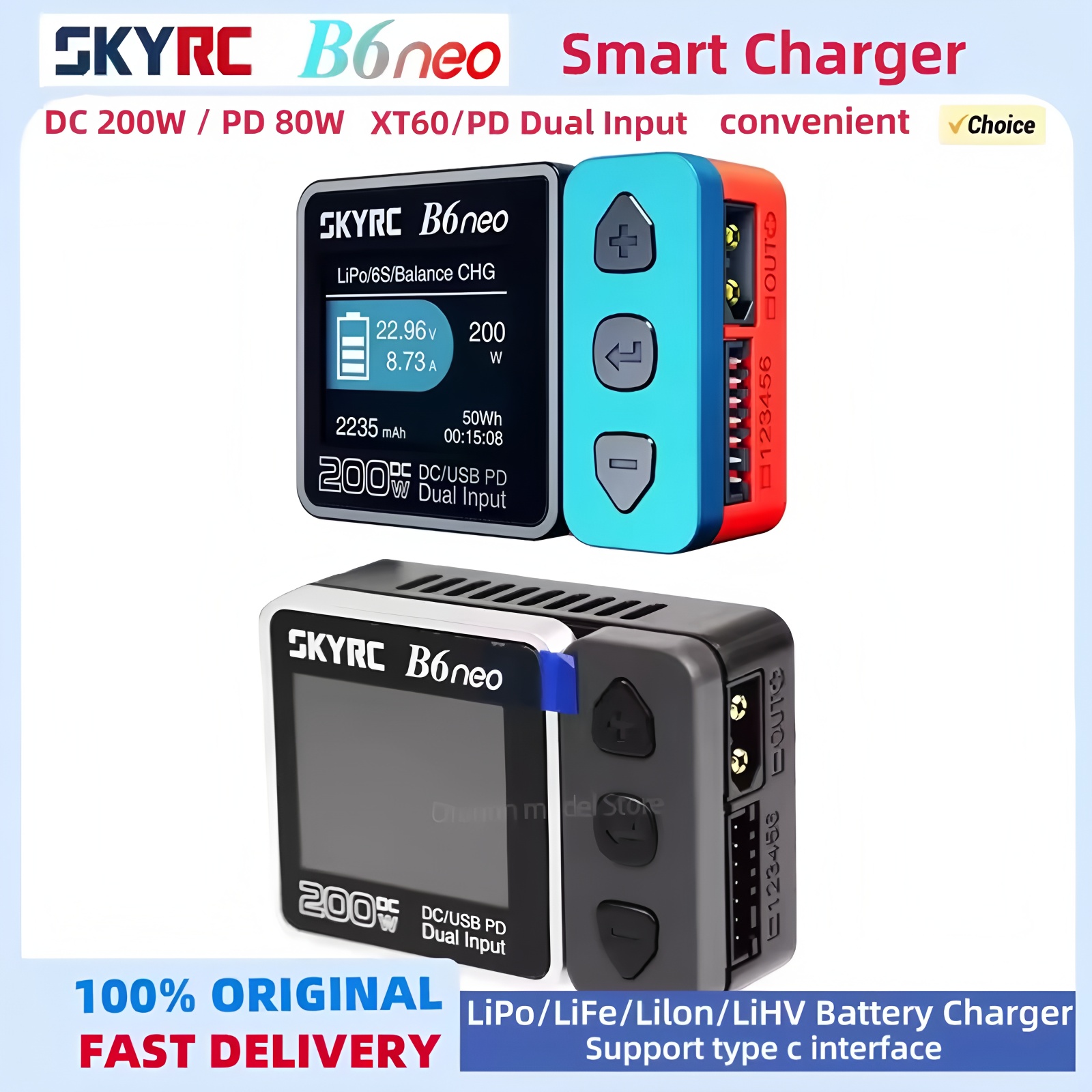 SKYRC B6neo Charger with XT60/ - Skyrc B6 Neo Smart Charger ulasan dan harga
