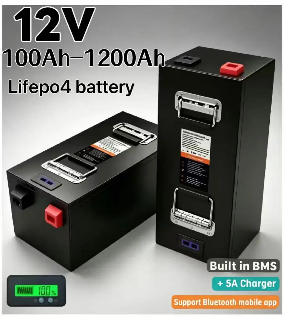 Batería de litio LiFePO4 12V g - Lifepo4 12V 100Ah Bms Bluetooth ulasan dan harga