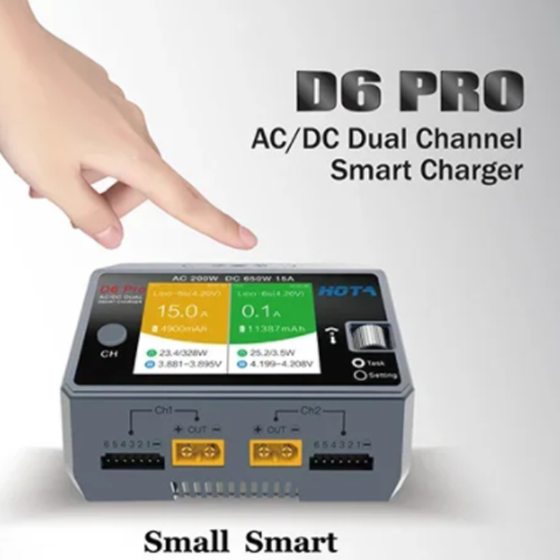 HOTA D6 Pro 200W AC 650W DC Du - Hota D6 Pro Dual Lipo Charger ulasan dan harga