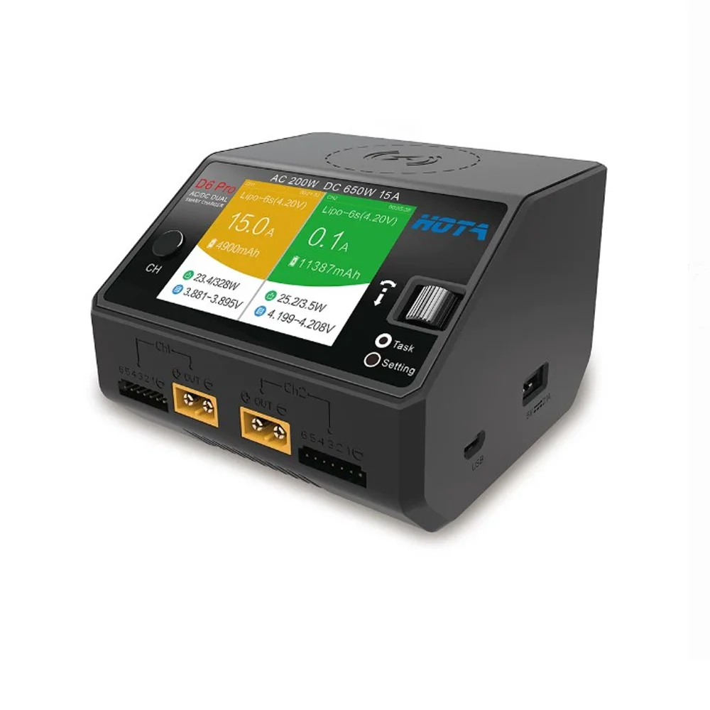 HOTA D6 Pro 200W AC 650W DC Du - Hota D6 Pro Dual Lipo Charger ulasan dan harga