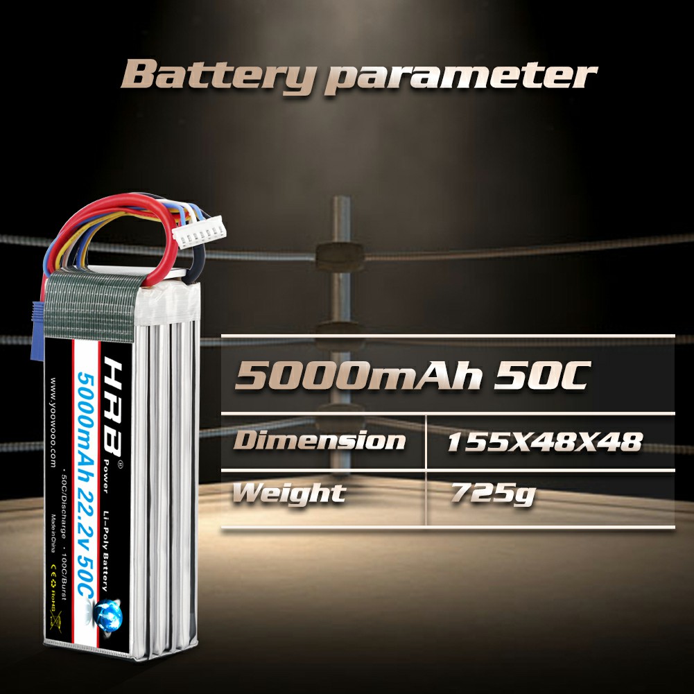 HRB 6S Lipo Battery 22.2V 5000 - 6S Lipo Battery 22.2V 5000Mah ulasan dan harga