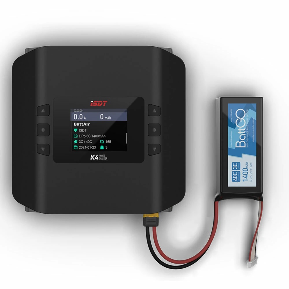 K4 AC 400W DC 600W Dual Mode S - Isdt K4 Dual Lipo Charger ulasan dan harga
