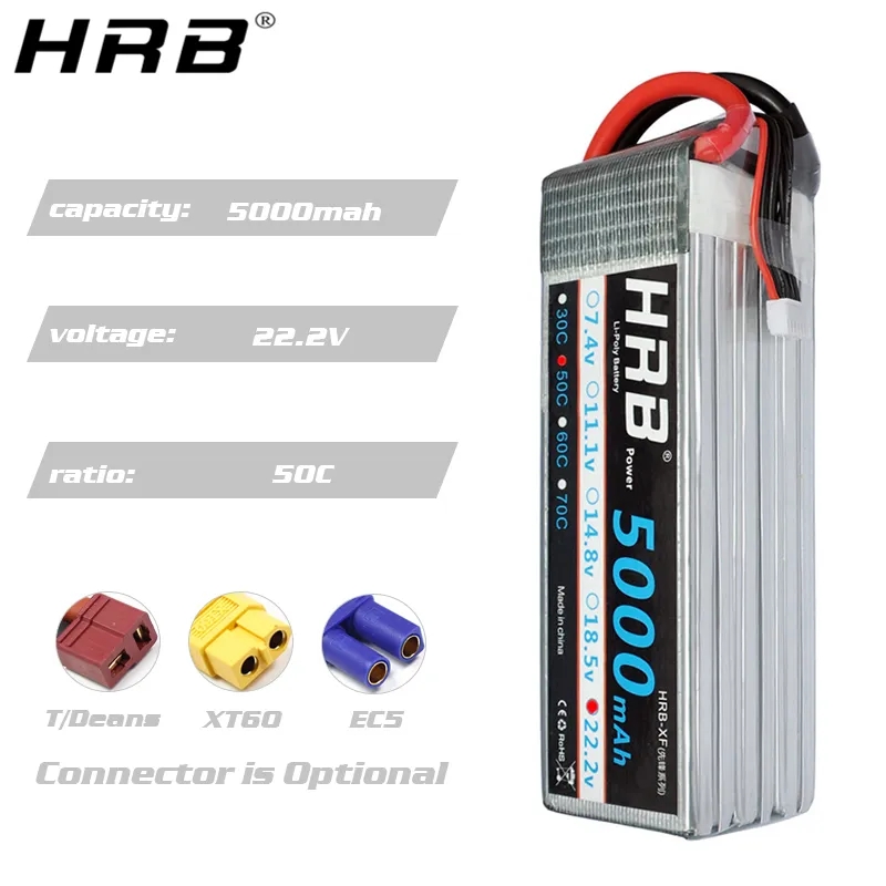 HRB 6S Lipo Battery 22.2V 5000 - 6S Lipo Battery 22.2V 5000Mah ulasan dan harga