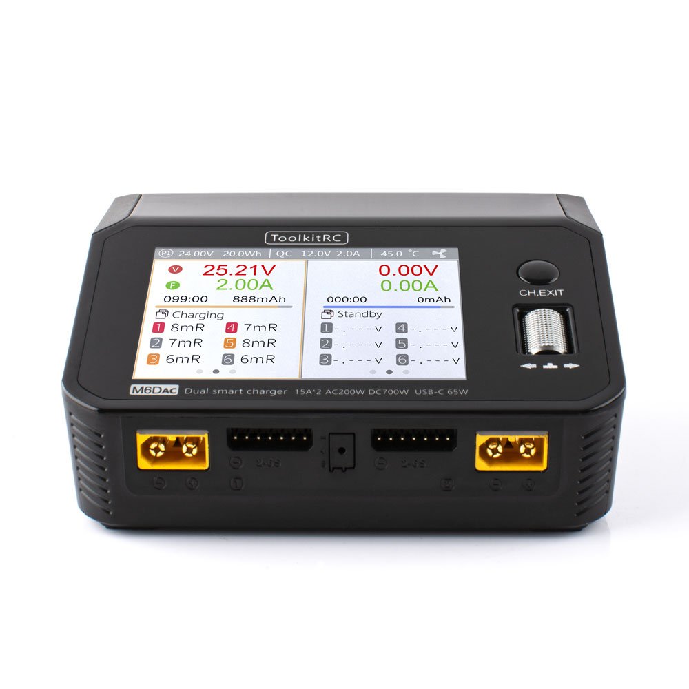 ToolkitRC M6DAC AC 200W DC 700 - Toolkitrc M6Dac Smart Charger ulasan dan harga