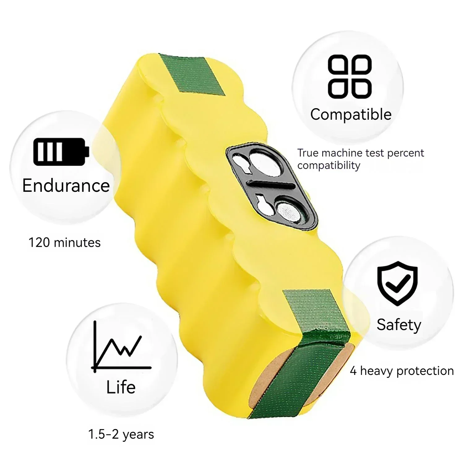 14.4V 5000mAh Robot Vacuum Cle - 4S Lipo Battery 14.8V 6000Mah ulasan dan harga