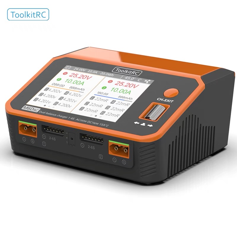 ToolkitRC M6DAC 350W X 2 USB-C - Toolkitrc M6Dac Smart Charger ulasan dan harga