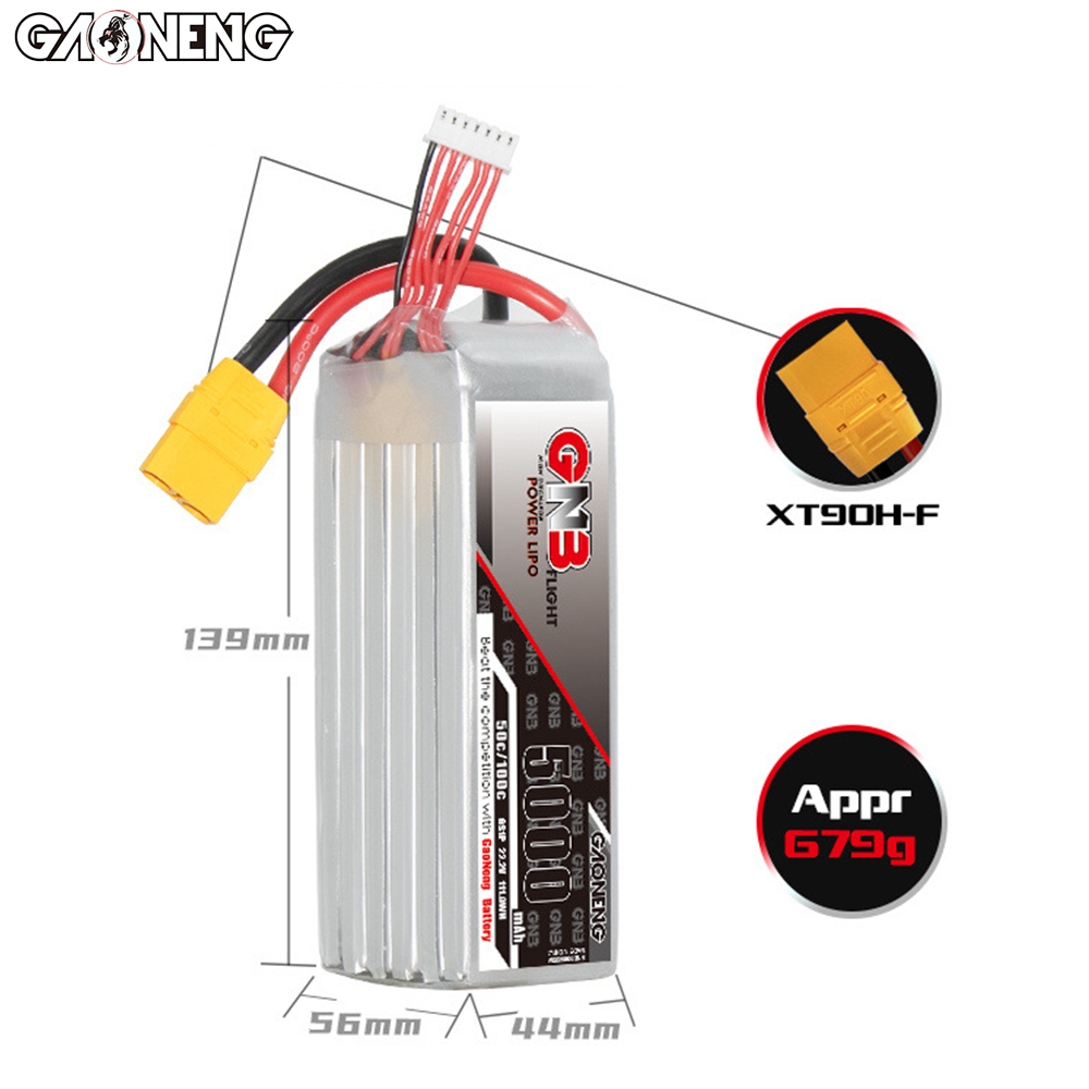 Original GNB 5000mAh 6S 22.2V  - 6S Lipo Battery 22.2V 5000Mah ulasan dan harga