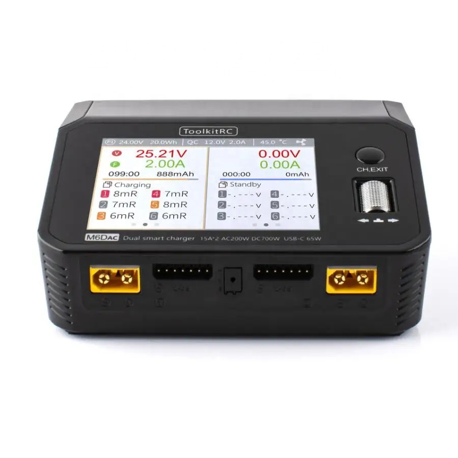 ToolkitRC M6DAC AC 200W DC 700 - Toolkitrc M6Dac Smart Charger ulasan dan harga