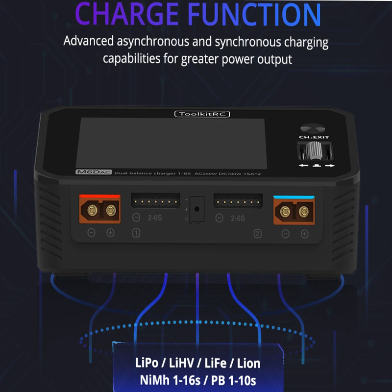 ToolkitRC M6DAC Dual Channel S - Toolkitrc M6Dac Smart Charger ulasan dan harga