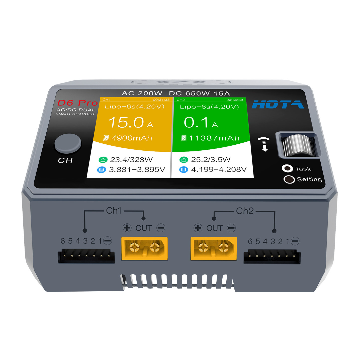 HOTA D6 Pro AC/DC Dual Channel - Hota D6 Pro Dual Lipo Charger ulasan dan harga
